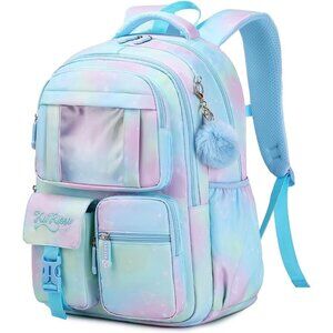 Girls Blue Students Book Bag Kawaii Ita Backpack